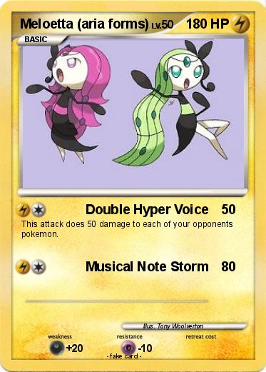 Pokemon Meloetta (aria forms)