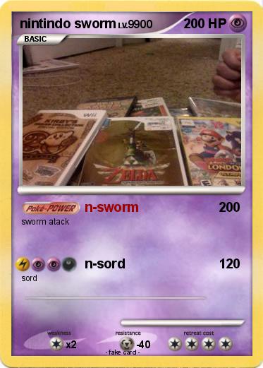 Pokemon nintindo sworm