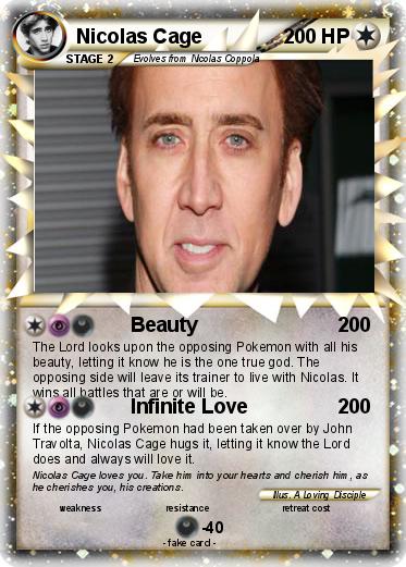 Pokemon Nicolas Cage