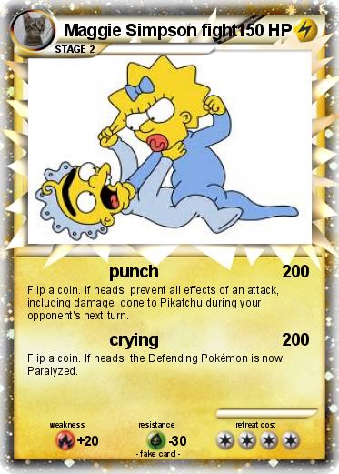 Pokemon Maggie Simpson fight