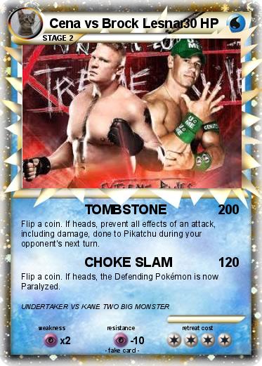 Pokemon Cena vs Brock Lesnar