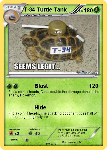 Pokemon T-34 Turtle Tank