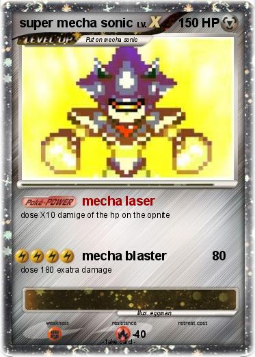Pokemon super mecha sonic