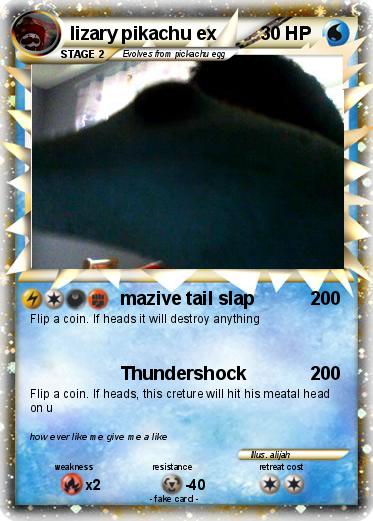 Pokemon lizary pikachu ex