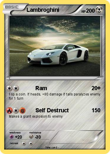 Pokemon Lambroghini