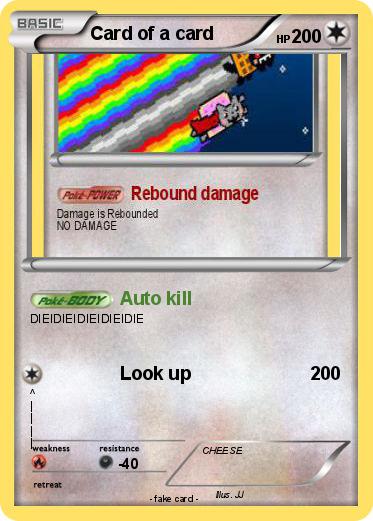 Pokemon Card of a card