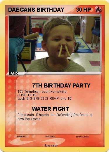 Pokemon DAEGANS BIRTHDAY