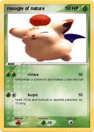 Pokemon moogle of nature