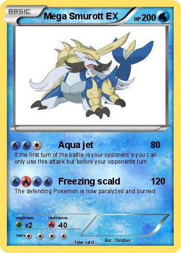 Pokemon Mega Smurott EX