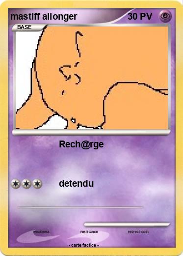 Pokemon mastiff allonger