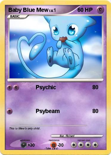 Pokemon Baby Blue Mew