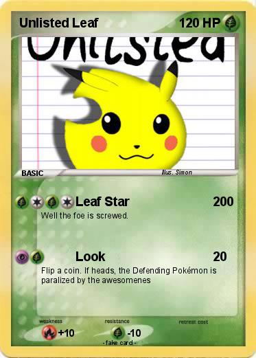Pokemon Unlisted Leaf