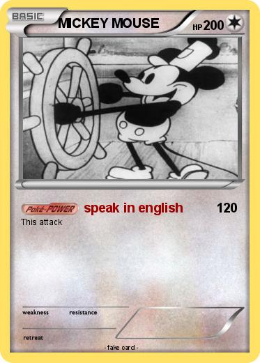 Pokemon MICKEY MOUSE