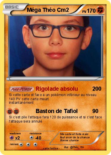 Pokemon Méga Théo Cm2