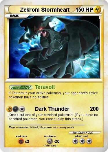 Pokemon Zekrom Stormheart