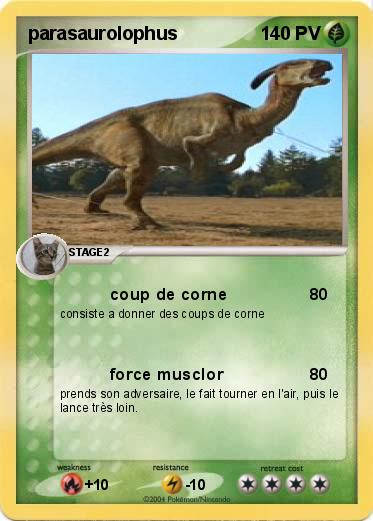 Pokemon parasaurolophus