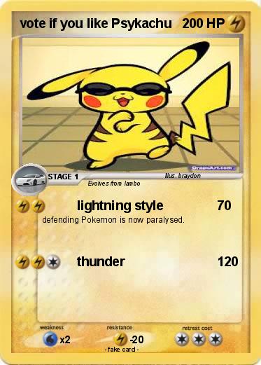 Pokemon vote if you like Psykachu
