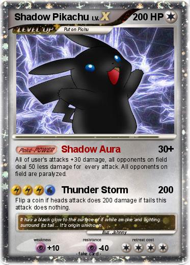 Pokemon Shadow Pikachu