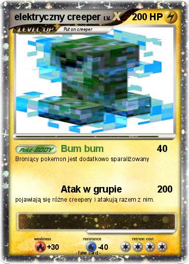 Pokemon elektryczny creeper