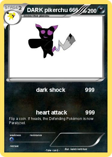 Pokemon DARK pikerchu 666