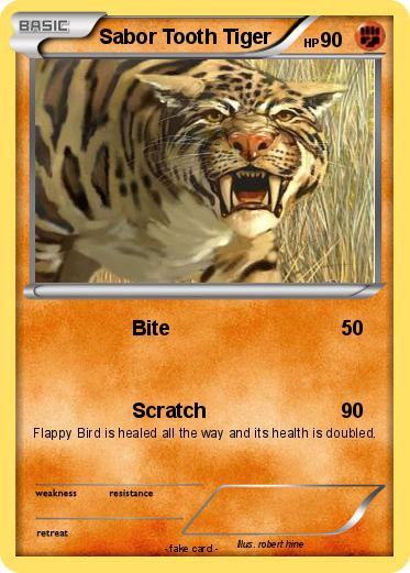 Pokemon Sabor Tooth Tiger