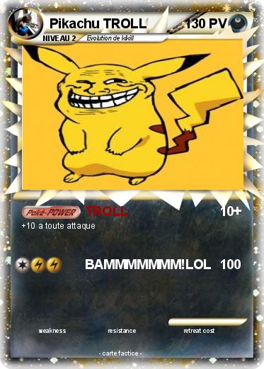 Pokemon Pikachu TROLL