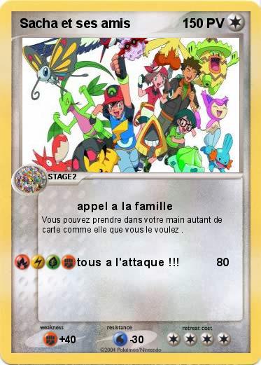 Pokemon Sacha et ses amis