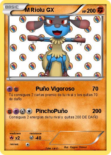 Pokemon M Riolu GX