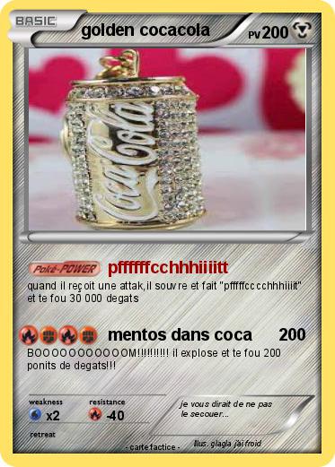 Pokemon golden cocacola