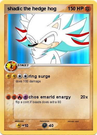 Pokemon shadic the hedge hog