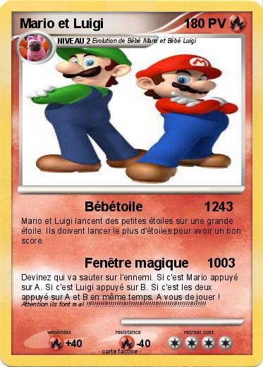 Pokemon Mario et Luigi