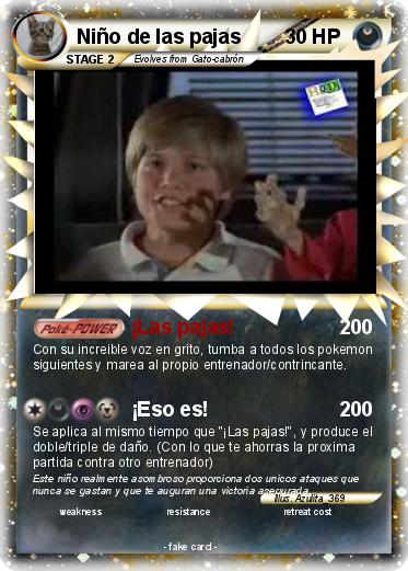 Pokemon Niño de las pajas
