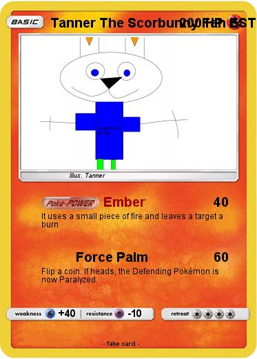 Pokemon Tanner The Scorbunny Fan EST 2000