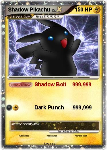 Pokemon Shadow Pikachu