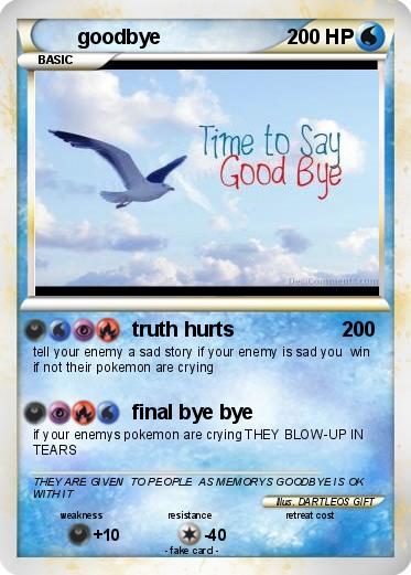Pokemon goodbye