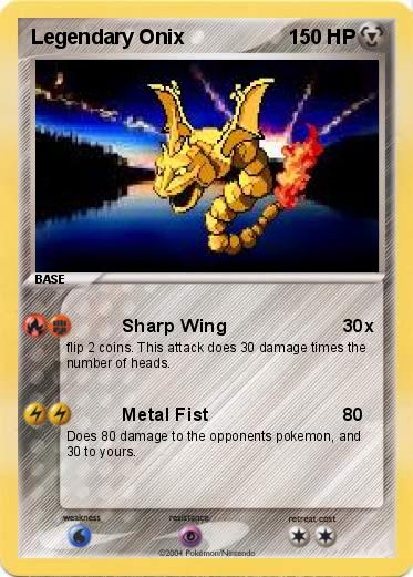 Pokemon Legendary Onix