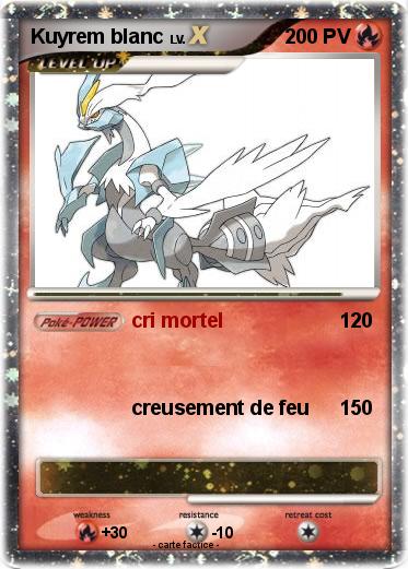 Pokemon Kuyrem blanc