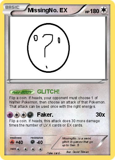 Pokemon MissingNo. EX