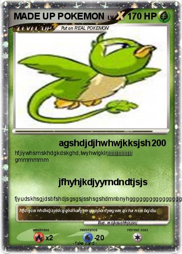 Pokemon MADE UP POKEMON