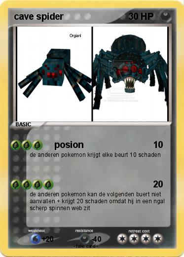 Pokemon cave spider