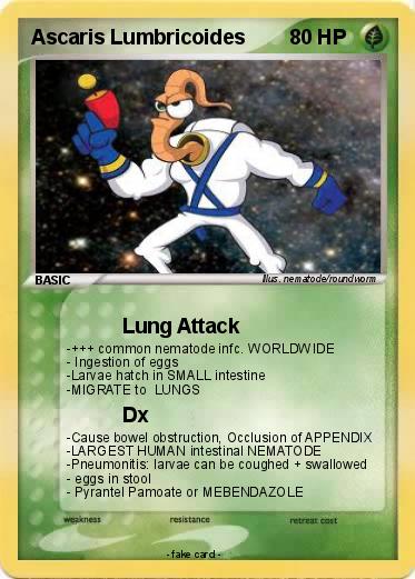 Pokemon Ascaris Lumbricoides
