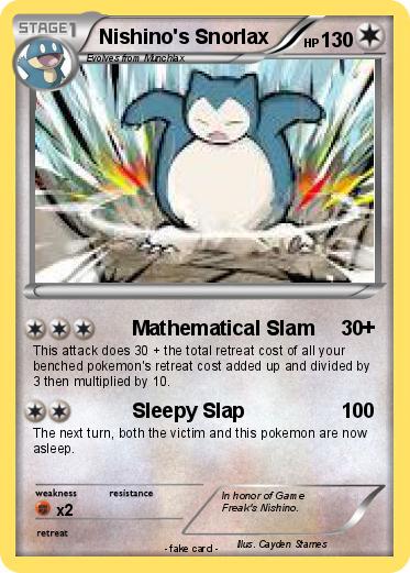 Pokemon Nishino's Snorlax
