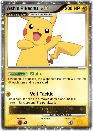 Pokemon Ash's Pikachu