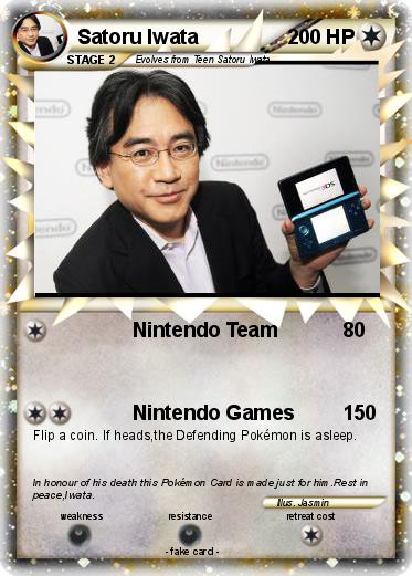 Pokemon Satoru Iwata