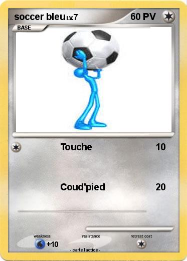 Pokemon soccer bleu
