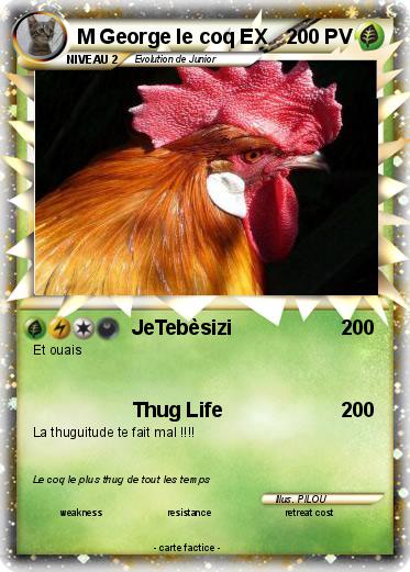 Pokemon M George le coq EX