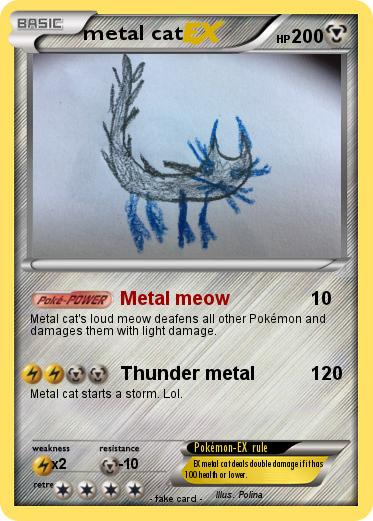 Pokemon metal cat