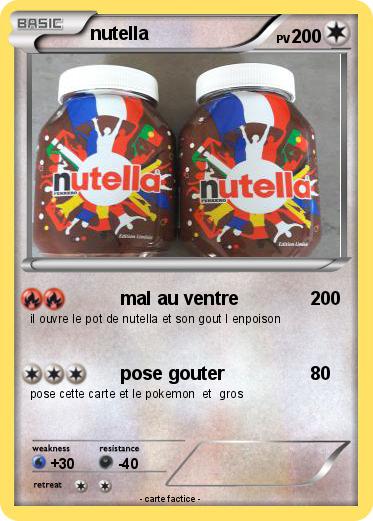 Pokemon nutella