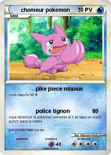 Pokemon chomeur pokemon