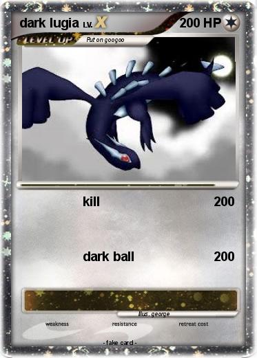 Pokemon dark lugia